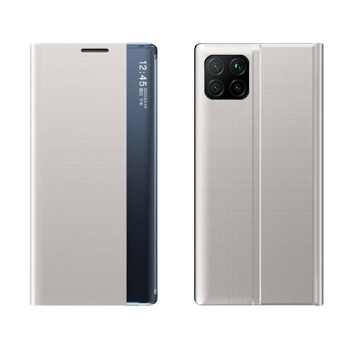 Other - Etui en PU afficher le retournement de la fenêtre avec support gris pour votre Huawei Y5p - Coque, étui smartphone