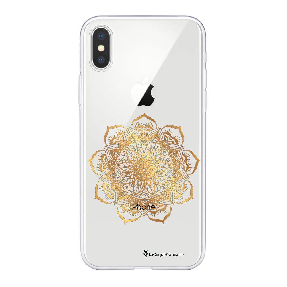 La Coque Francaise - Coque iPhone X/Xs souple transparente Mandala Or Motif Ecriture Tendance La Coque Francaise. - Coque, étui smartphone