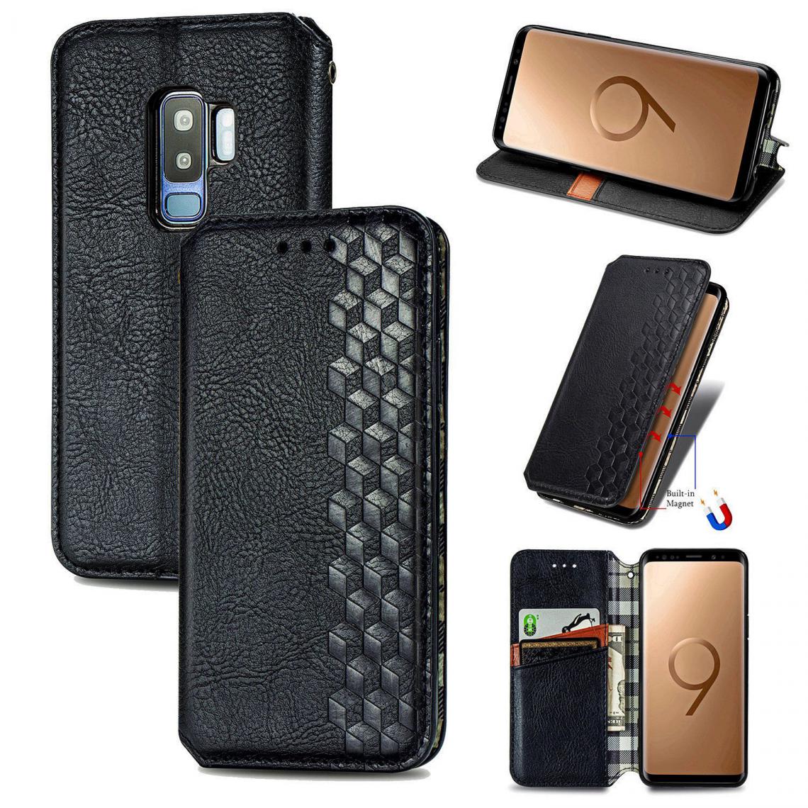 OtterBox - Samsung Galaxy S9 Plus Housse Etui Coque de protection type portefeuille (tressée) [Noir] - Coque, étui smartphone