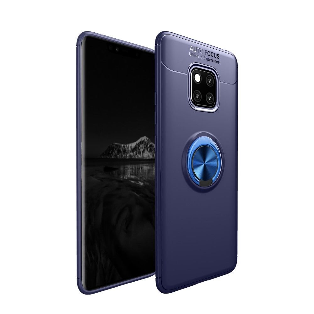 marque generique - Coque en TPU anneau de doigt bleu pour votre Huawei Mate 20 Pro - Autres accessoires smartphone