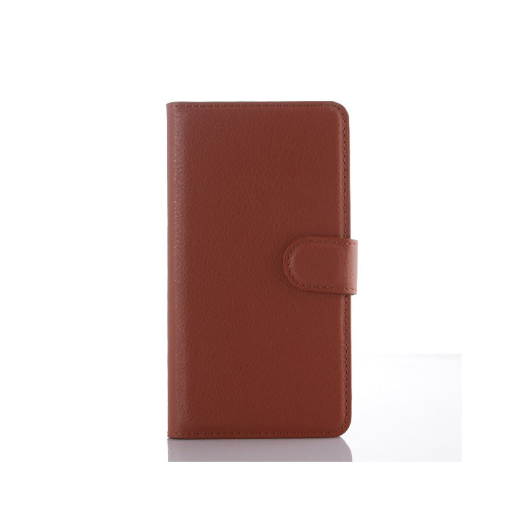 marque generique - Etui coque en cuir Folio Durable anti-choc pour Huawei P8 Max - Brun - Autres accessoires smartphone