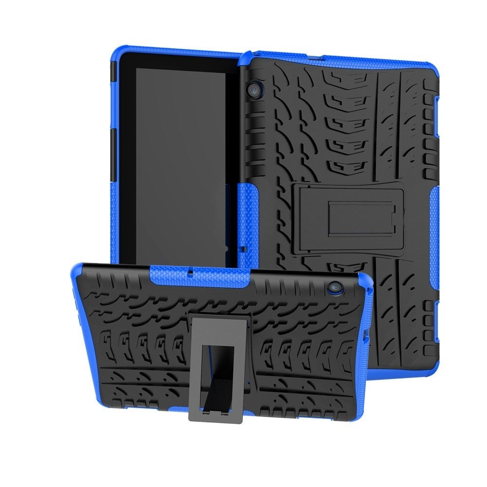 marque generique - Coque en TPU combo antidérapant bleu pour votre Huawei MediaPad T5 10 - Autres accessoires smartphone