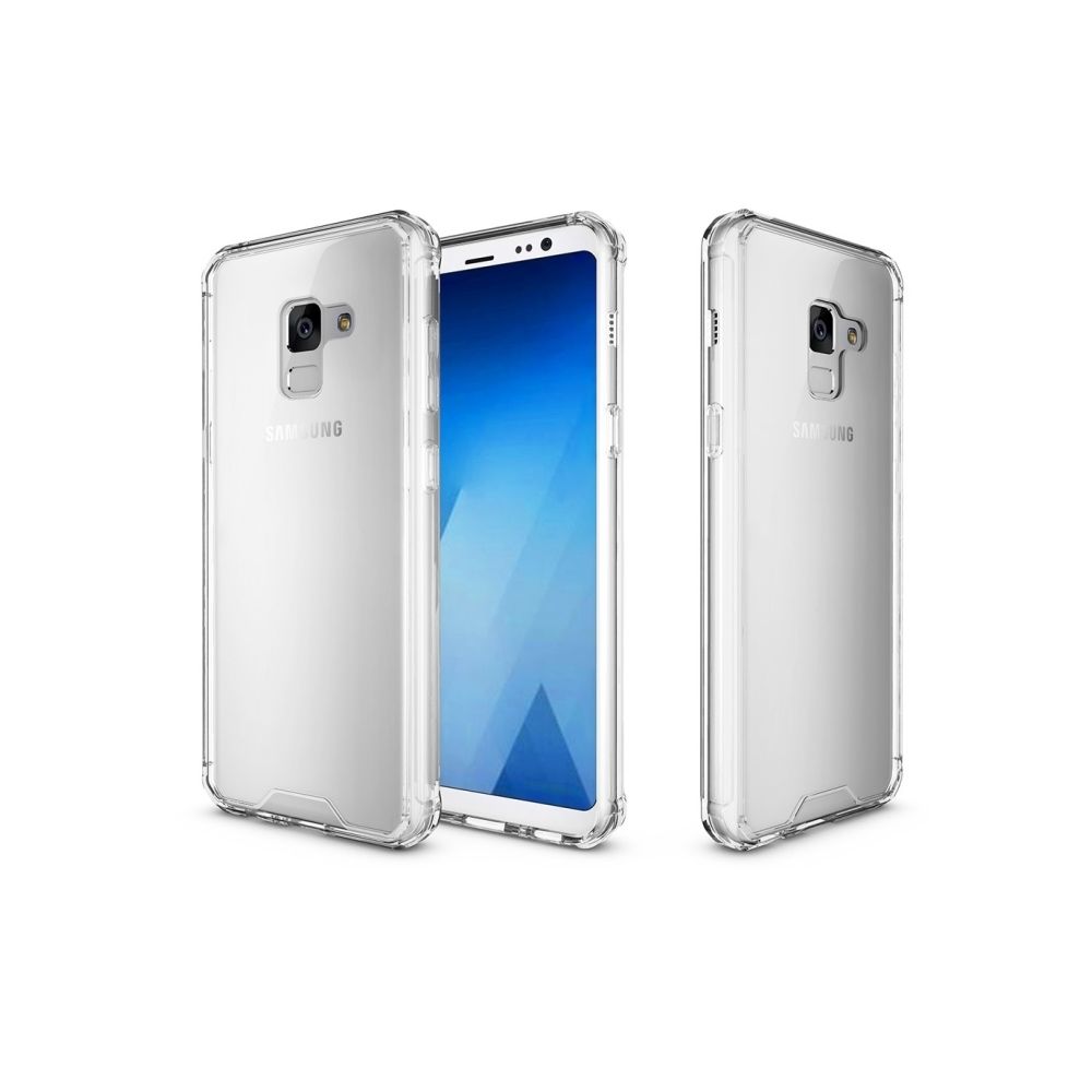 Wewoo - Coque renforcée Transparent pour Samsung Galaxy A7 2018 acrylique + TPU Antichoc Armure Transparente Housse de protection arrière - Coque, étui smartphone
