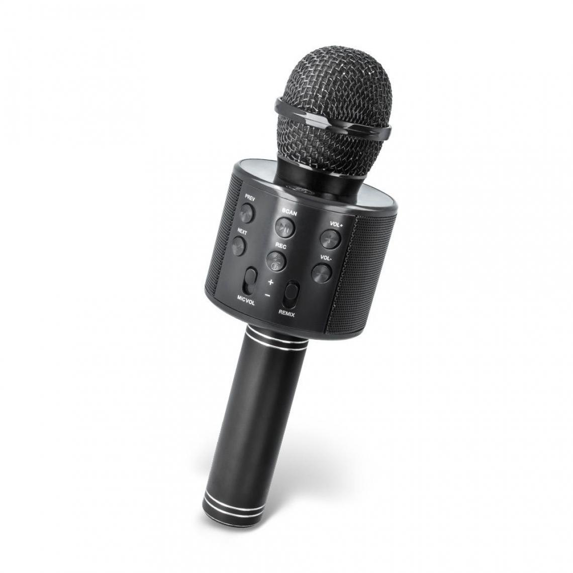 Ozzzo - Microphone Karaoke bluetooth haut parleur ozzzo noir pour SONY Xperia XZ1 - Autres accessoires smartphone