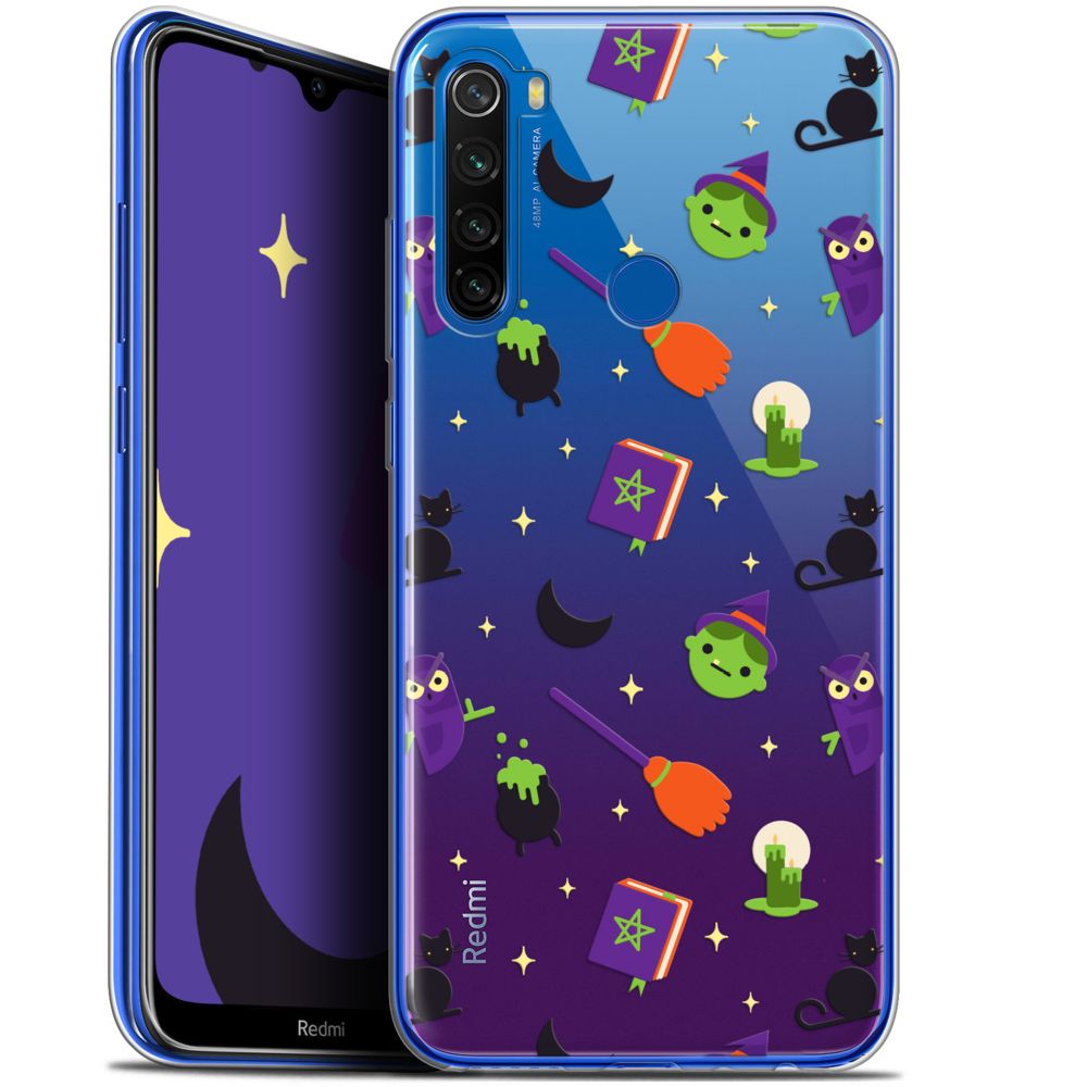 Caseink - Coque Pour Xiaomi Redmi Note 8T (6.3 ) [Gel HD Collection Halloween Design Witch Potter - Souple - Ultra Fin - Imprimé en France] - Coque, étui smartphone