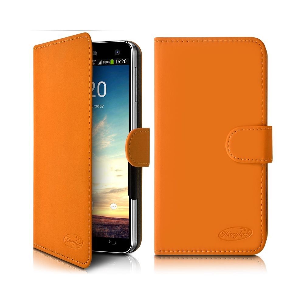 Karylax - Etui Portefeuille Universel M Orange pour Wieppo S6 - Autres accessoires smartphone