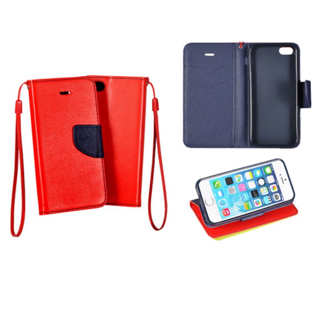 Mobility Gear - Etui Latéral BCF Pour Apple Iphone 7-Rouge Navy - Autres accessoires smartphone