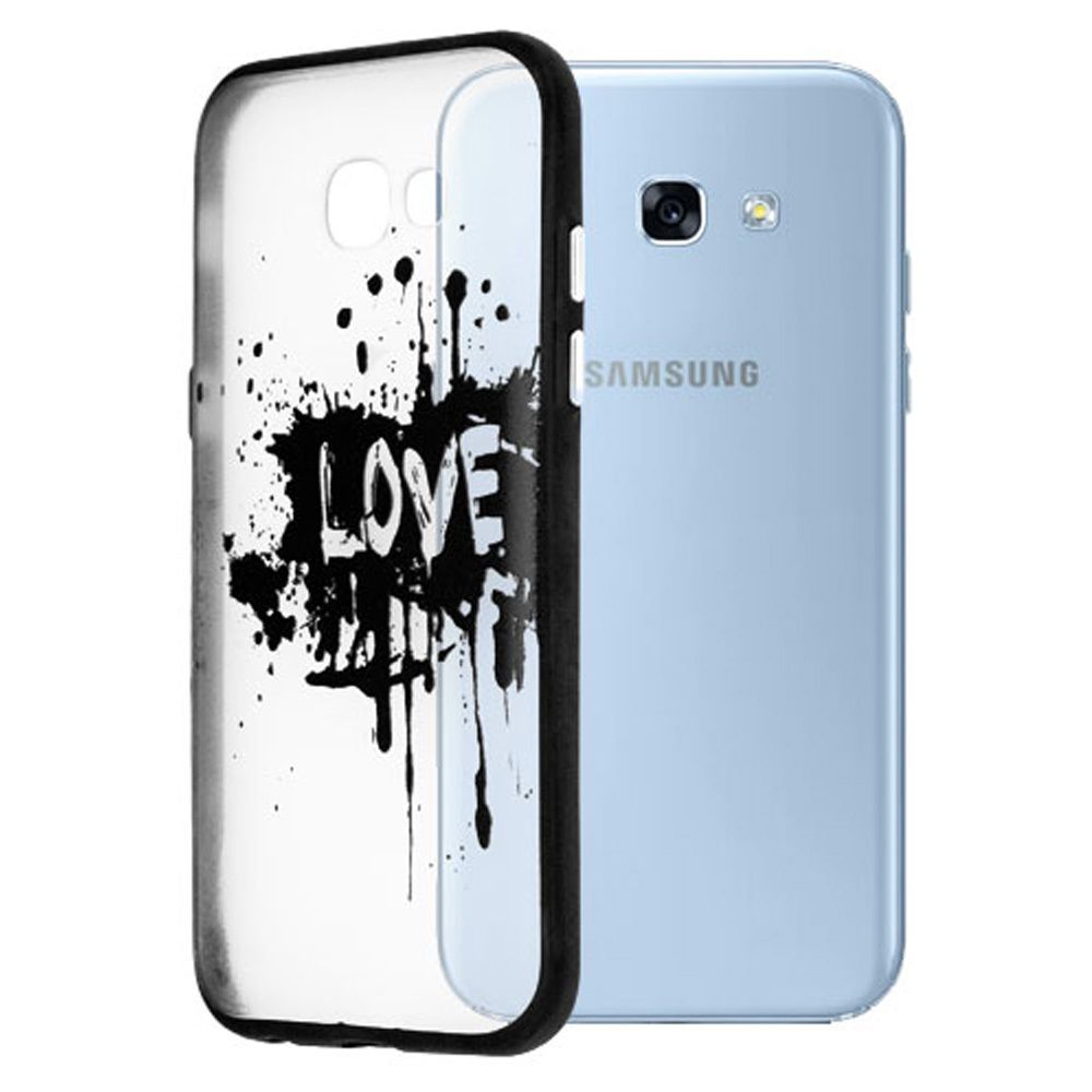 marque generique - Coque rigide Galaxy A5-2017 Okkes Love - Coque, étui smartphone