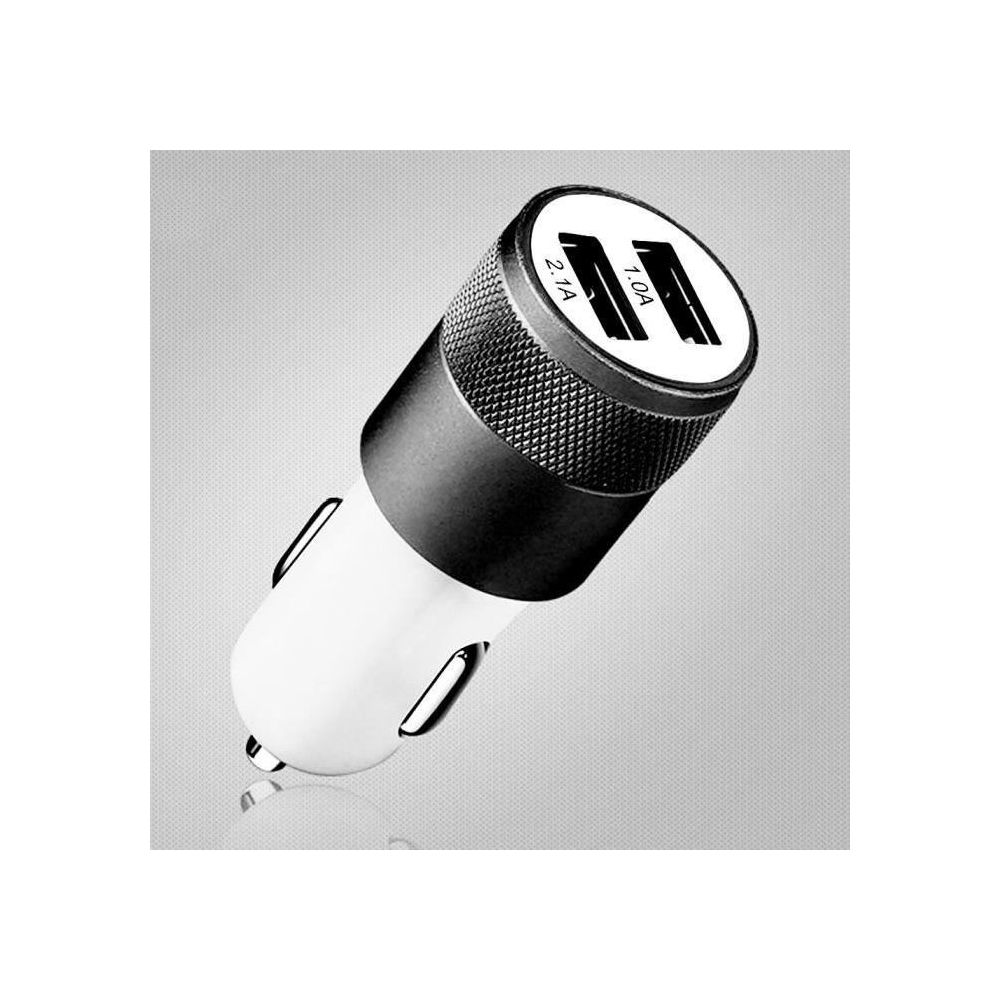 Shot - Double Adaptateur Prise Allume Cigare USB pour IPAD Air Smartphone 2 Ports Voiture Chargeur Universel Couleurs (NOIR) - Batterie téléphone