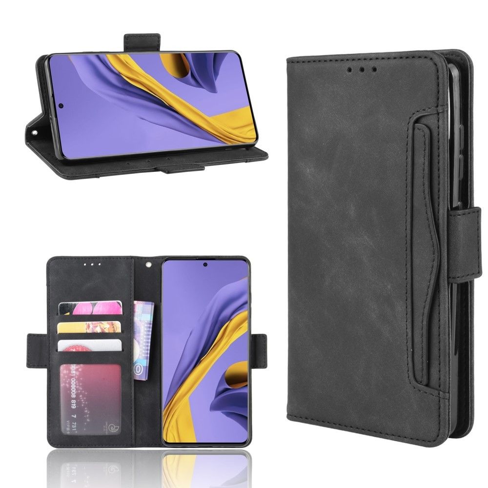 Generic - Etui en PU avec plusieurs porte-cartes noir pour votre Samsung Galaxy A71 5G SM-A716 - Coque, étui smartphone