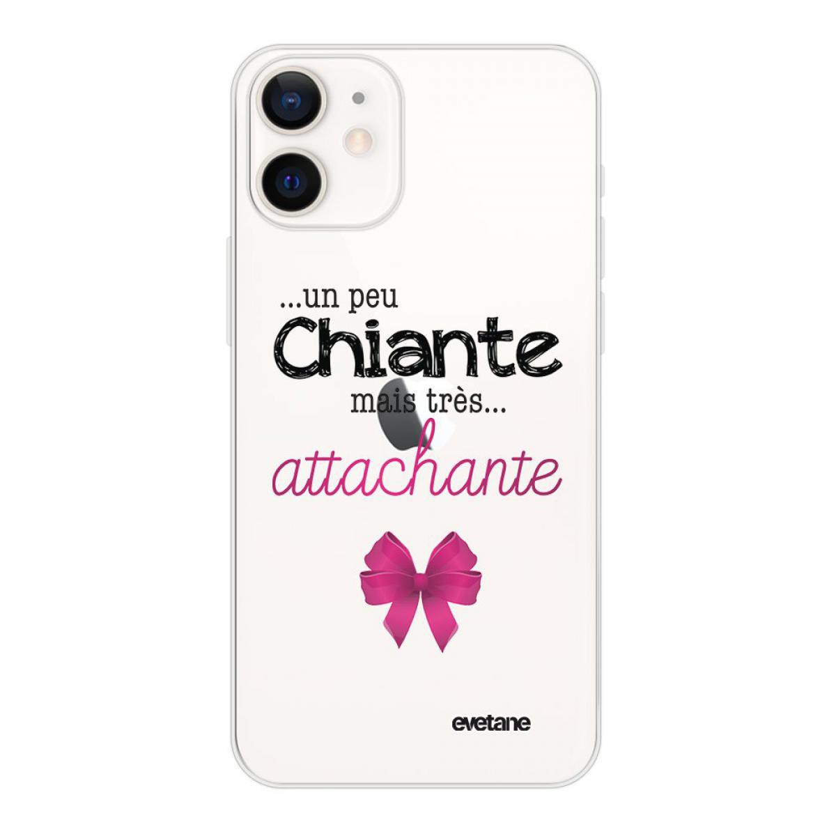 Evetane - Coque iPhone 12 mini 360 intégrale transparente Un peu chiante tres attachante Tendance Evetane. - Coque, étui smartphone