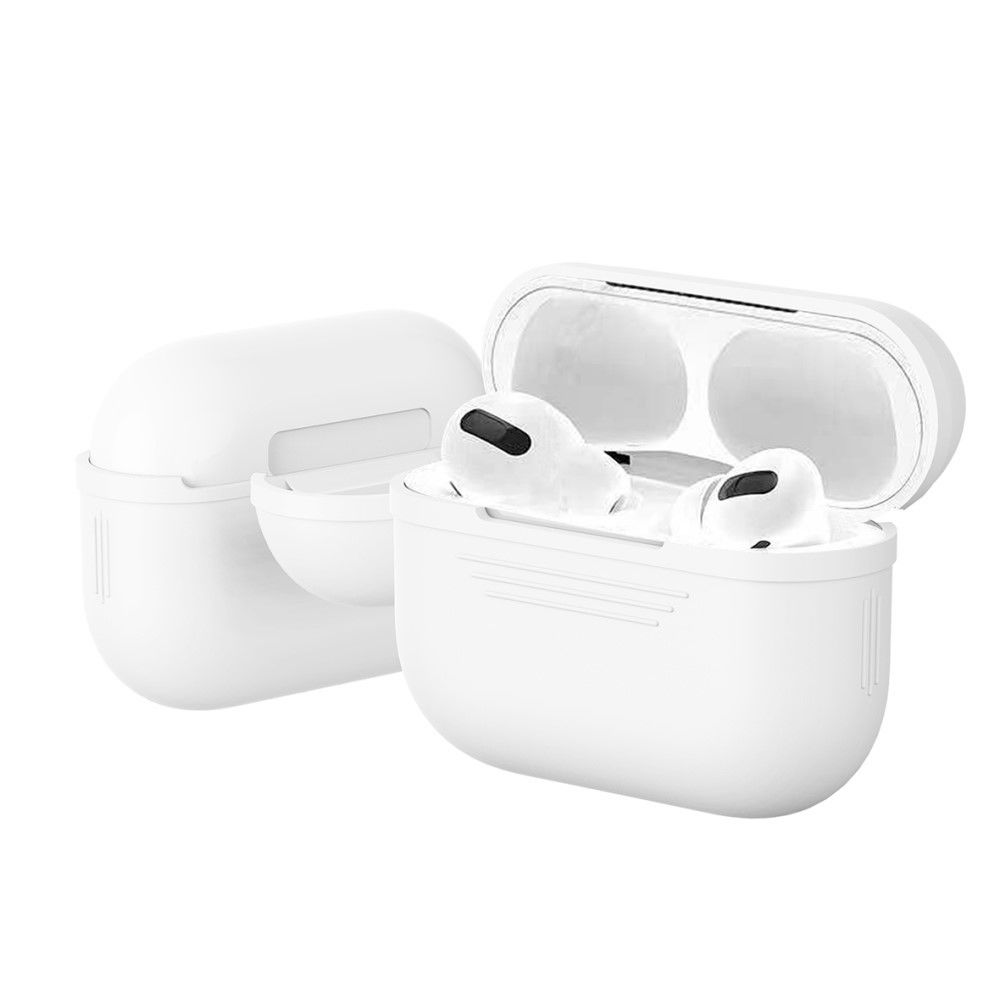 marque generique - Coque en TPU simple élégant blanc pour votre Apple AirPods Pro - Coque, étui smartphone