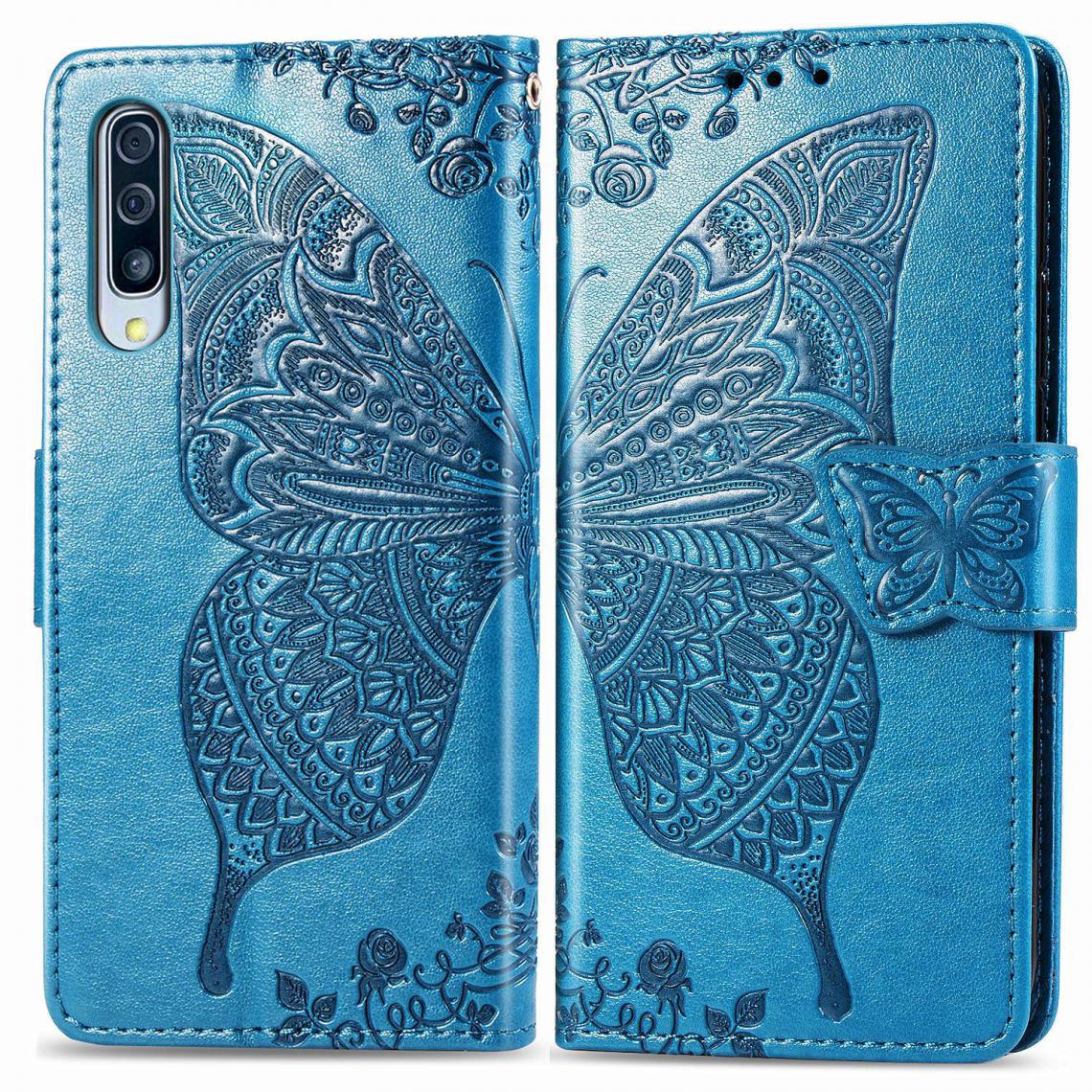 OtterBox - Samsung Galaxy A50S Housse Etui Coque de protection type portefeuille Papillon [Bleu] - Coque, étui smartphone
