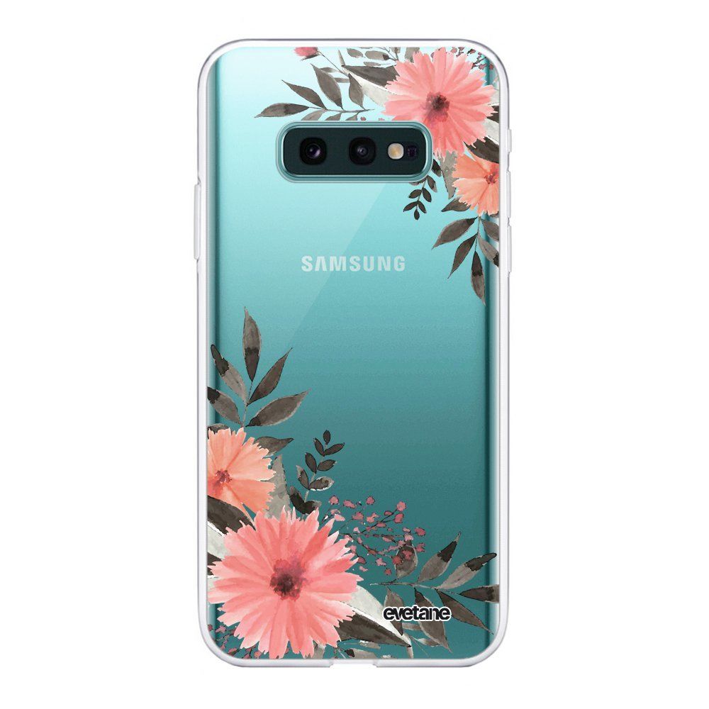 Evetane - Coque Samsung Galaxy S10e souple transparente Fleurs roses Motif Ecriture Tendance Evetane. - Coque, étui smartphone