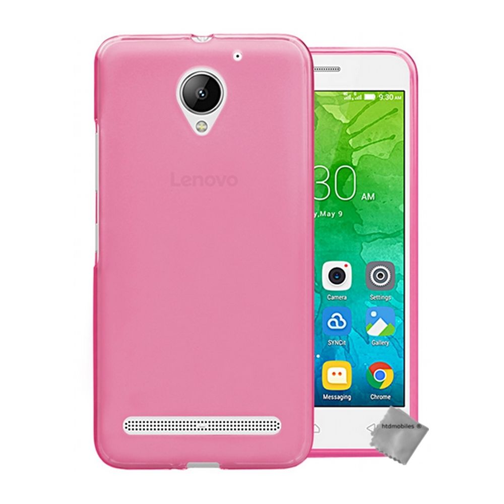 Htdmobiles - Housse etui coque pochette silicone gel fine pour Lenovo C2 + film ecran - ROSE - Autres accessoires smartphone