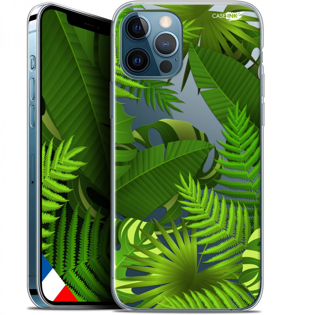 Caseink - Coque arrière Apple iPhone 12 Pro MAX (6.7 ) Gel HD [ Nouvelle Collection - Souple - Antichoc - Imprimé en France] Plantes des Tropiques - Coque, étui smartphone