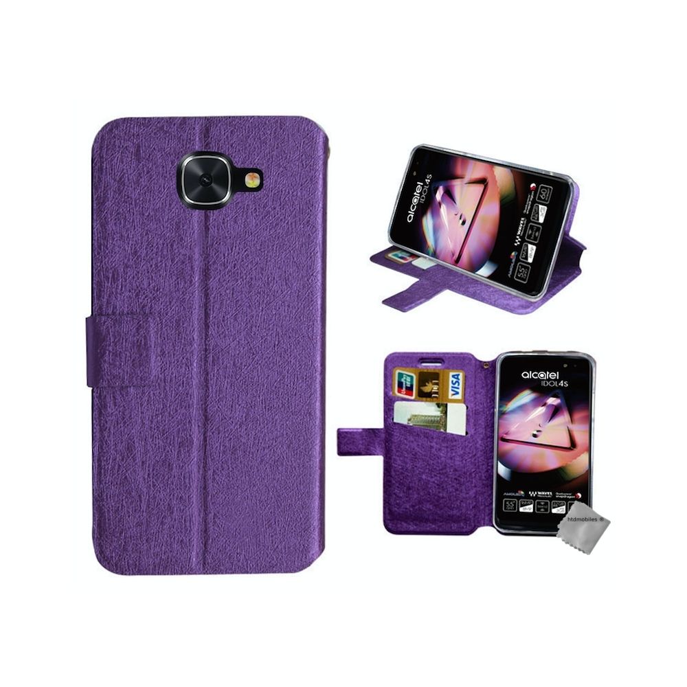 Htdmobiles - Housse etui coque pochette portefeuille pour Blackberry Dtek60 + film ecran - MAUVE - Autres accessoires smartphone
