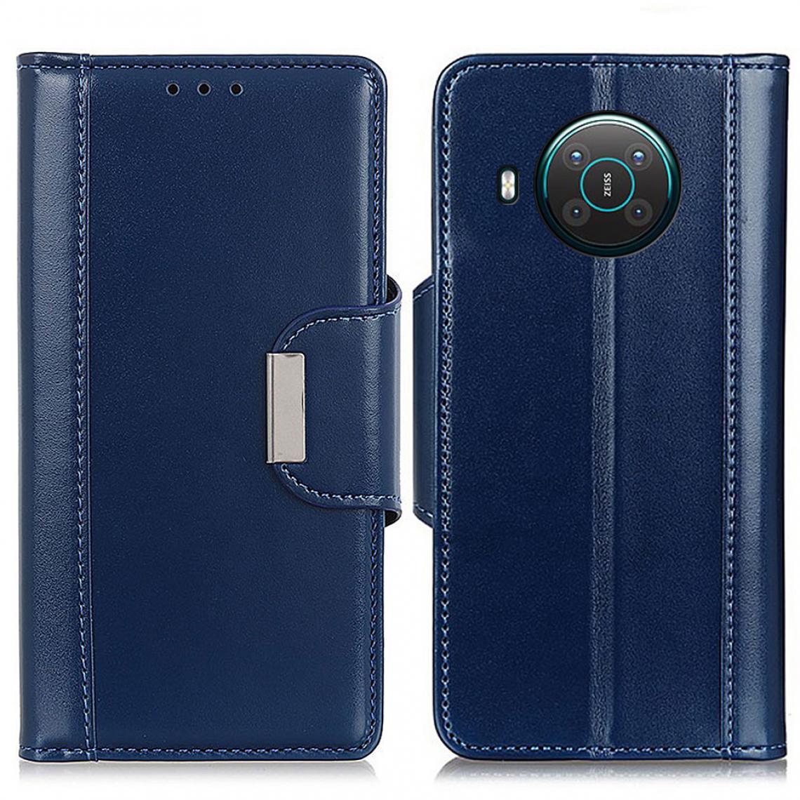 Other - Etui en PU Fermoir magnétique avec support bleu pour votre Nokia X10/X20 - Coque, étui smartphone