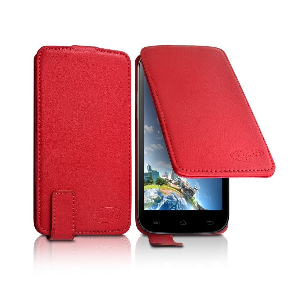 Karylax - Housse Etui Clapet Couleur rouge Universel L pour Cubot Max - Autres accessoires smartphone