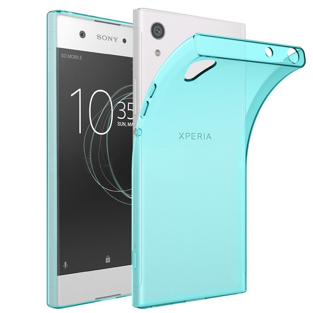 marque generique - Sony Xperia XA1 Housse Etui Housse Coque de protection Silicone TPU Gel Jelly - Bleu Lagon - Autres accessoires smartphone