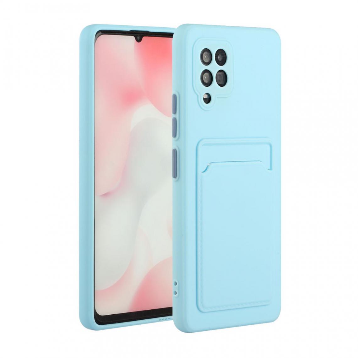 Other - Coque en TPU Bien protégé souple avec porte-carte bleu clair pour votre Samsung Galaxy A42 5G - Coque, étui smartphone