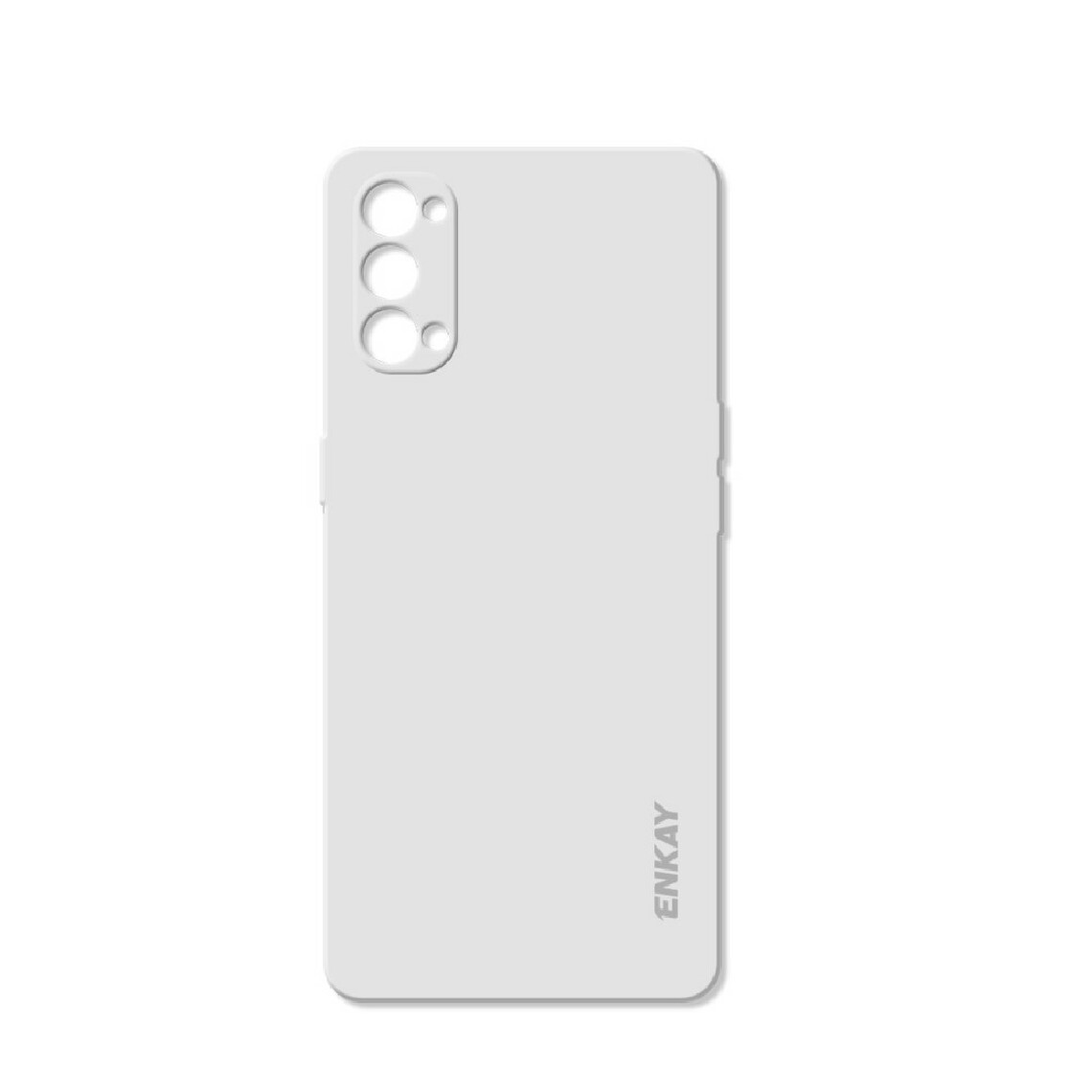 Other - Coque en silicone trou précis blanc pour votre Oppo Reno4 4G - Coque, étui smartphone