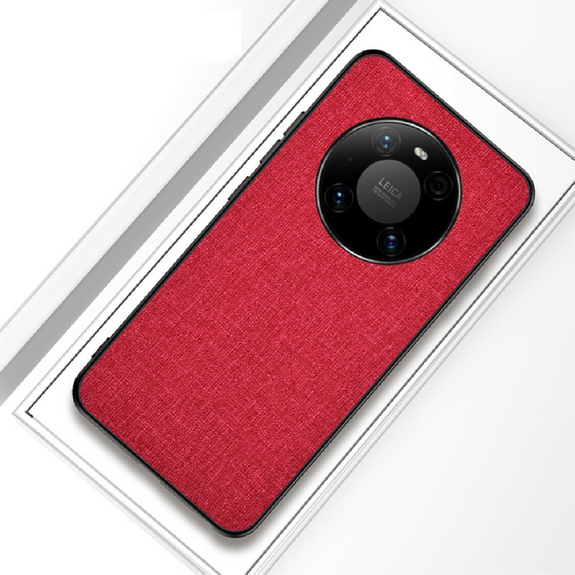 Other - Coque en TPU tissu enduit rouge pour votre Huawei Mate 40 Pro - Coque, étui smartphone