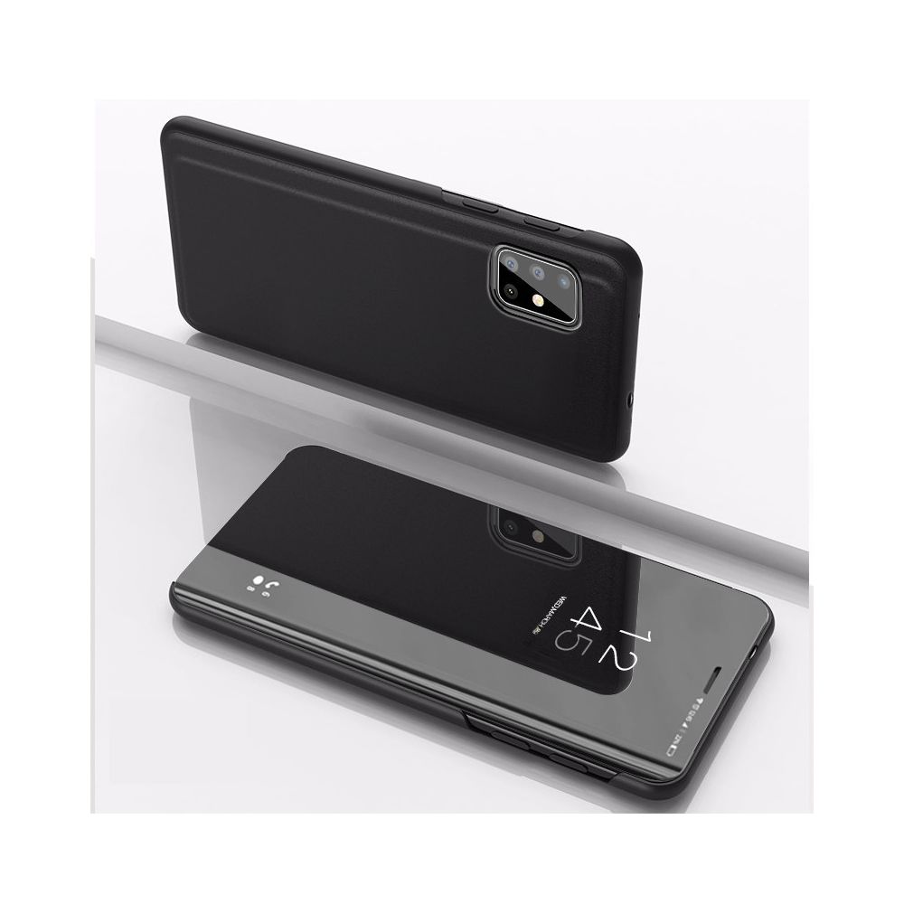 Wewoo - Coque Pour Galaxy A71 miroir plaqué cuir Flip horizontal avec support étui téléphone portable noir - Coque, étui smartphone