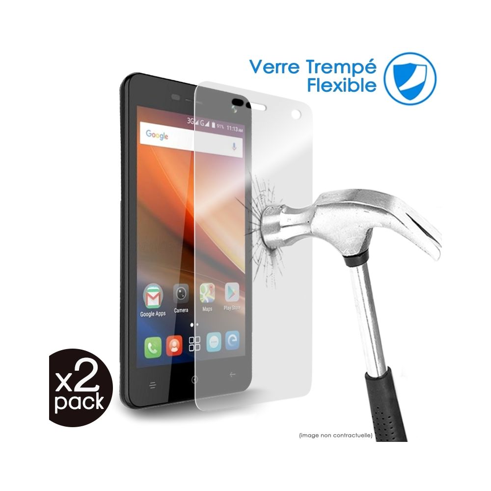 Karylax - Verre Fléxible Dureté 9H pour Smartphone Verykool s5526 Alpha (Pack x2) - Protection écran smartphone