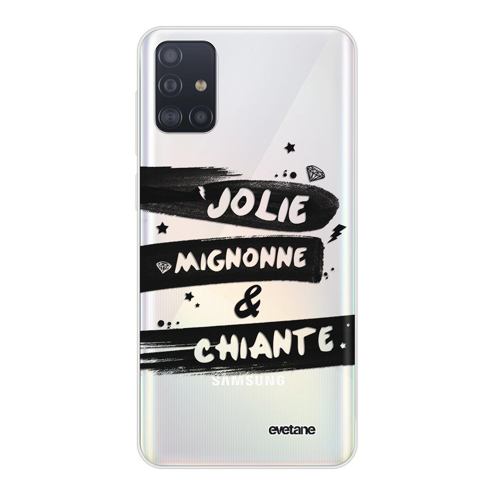 Evetane - Coque Samsung Galaxy A71 souple transparente Jolie Mignonne et chiante Motif Ecriture Tendance Evetane - Coque, étui smartphone