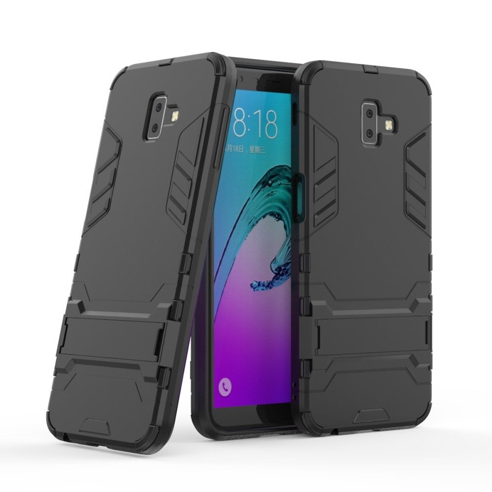 marque generique - Coque en TPU combo garde froide noir pour votre Samsung Galaxy J6 Plus - Autres accessoires smartphone