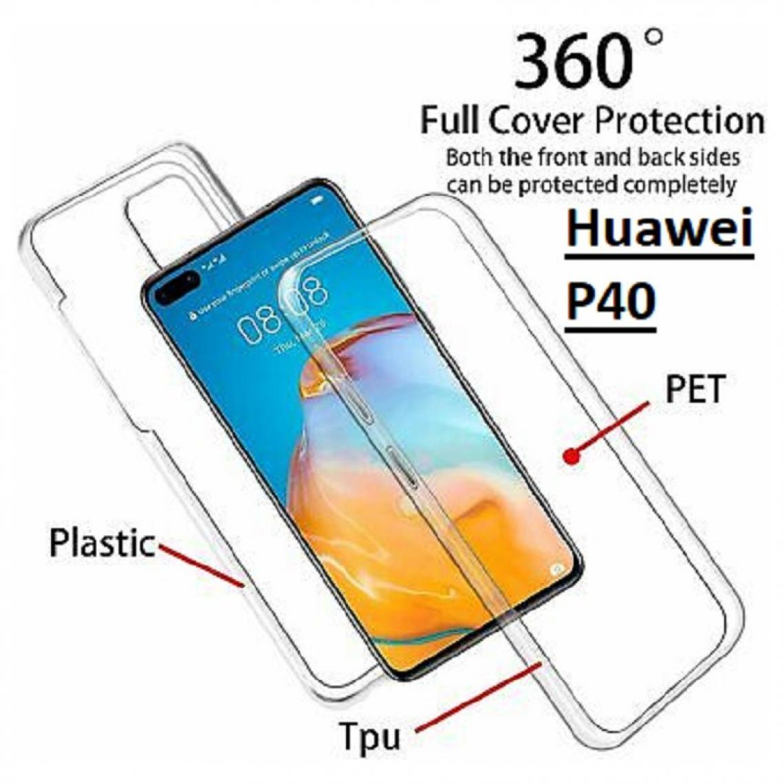 Generic - Coque Integrale Rigide Avant Arriere Protection Clair pour Huawei P40 - Coque, étui smartphone