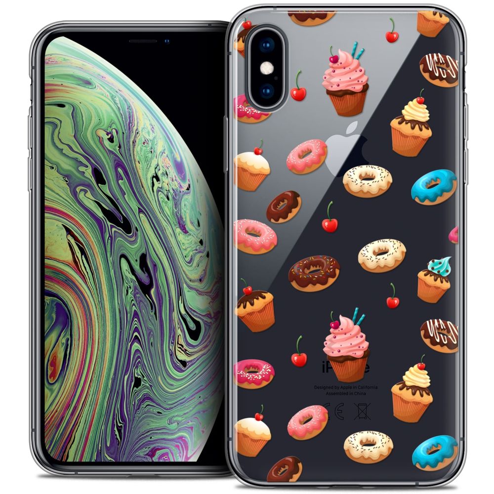 Caseink - Coque Housse Etui Apple iPhone Xs Max (6.5 ) [Crystal Gel HD Collection Foodie Design Donuts - Souple - Ultra Fin - Imprimé en France] - Coque, étui smartphone