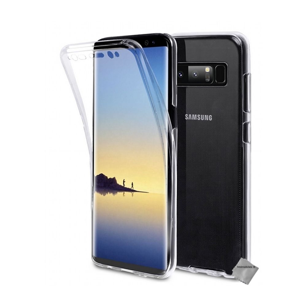 Htdmobiles - Housse coque gel 360 integrale Samsung Galaxy Note 8 + film ecran - TRANSPARENT - Autres accessoires smartphone