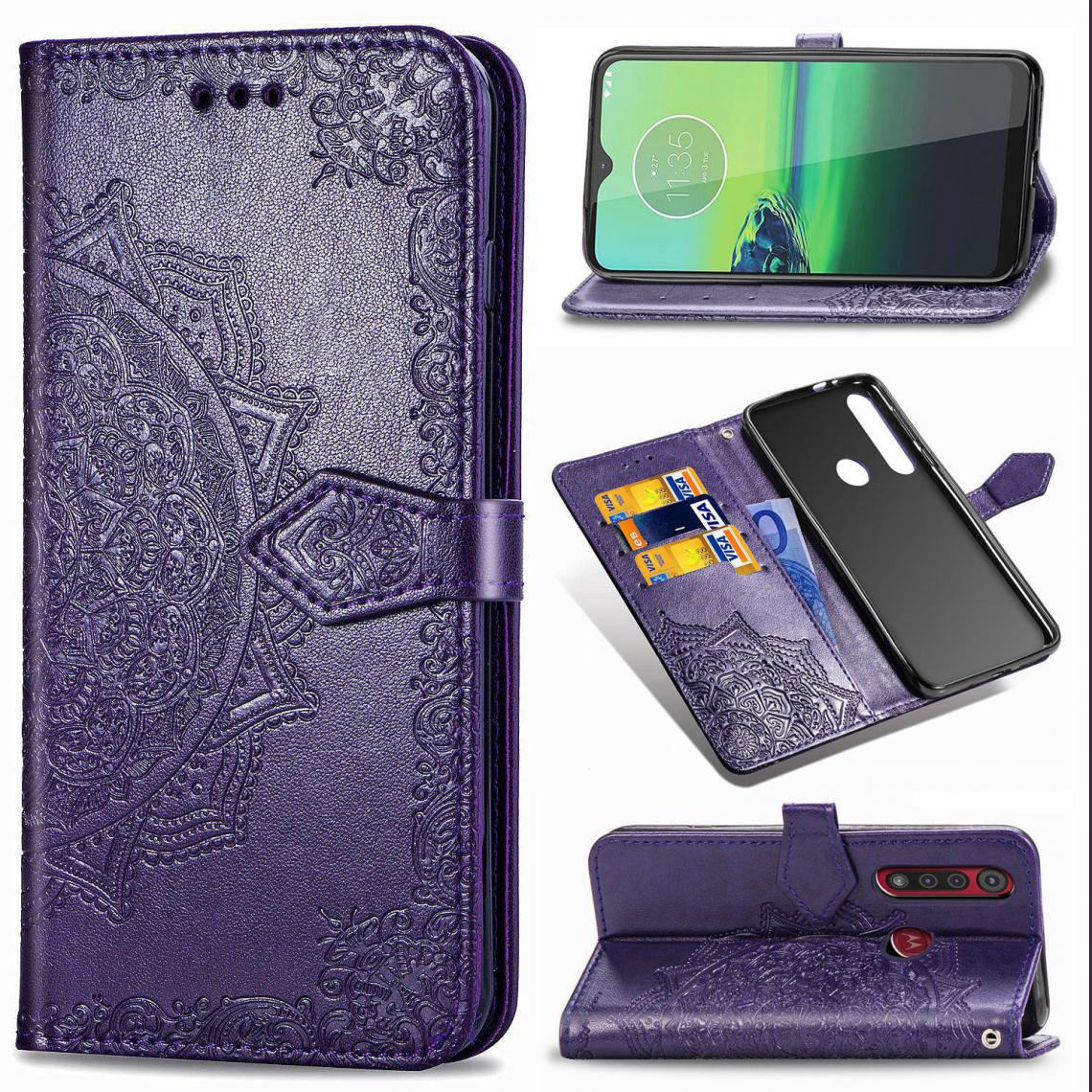 OtterBox - Moto G8 play Housse Etui Coque de protection type portefeuille [Violet] - Coque, étui smartphone