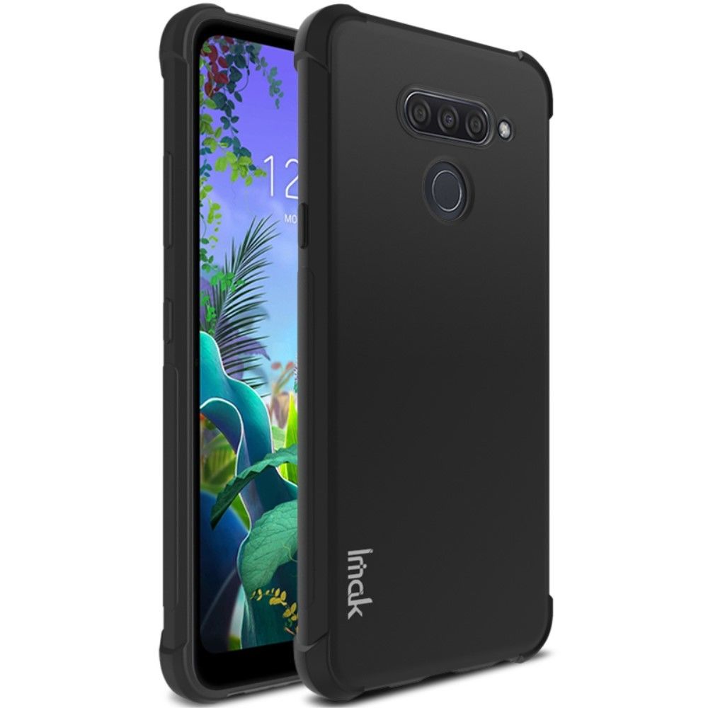 Imak - Coque en TPU anti-goutte soyeux noir pour votre LG Q60 - Coque, étui smartphone
