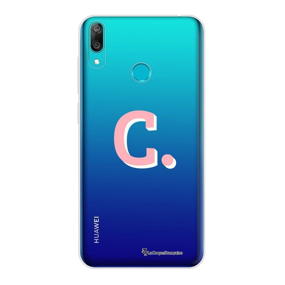 La Coque Francaise - Coque Huawei Y7 2019 souple transparente Initiale C Motif Ecriture Tendance La Coque Francaise - Coque, étui smartphone