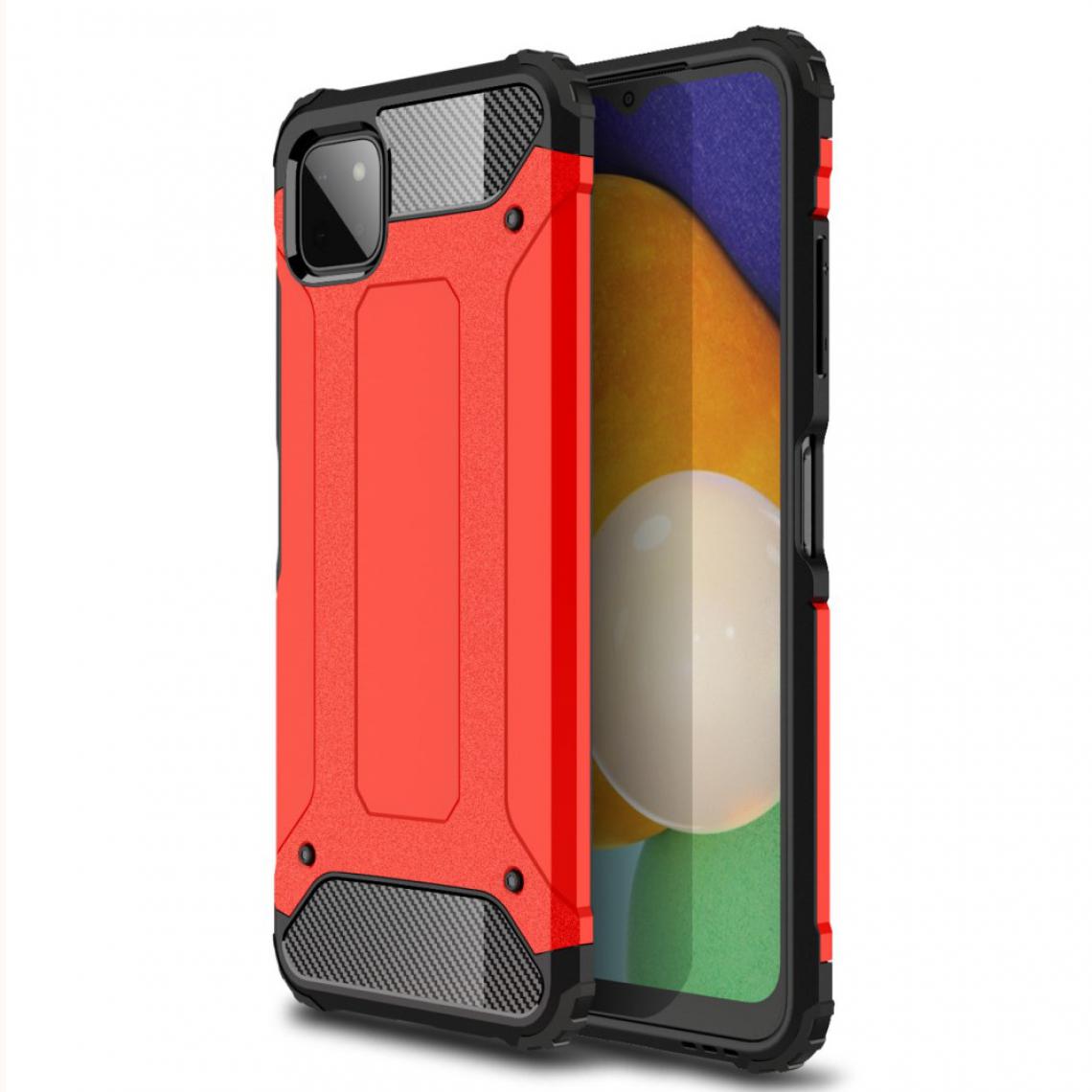 Other - Coque en TPU Combo de garde d'armure rouge pour votre Samsung Galaxy A22 5G (EU Version) - Coque, étui smartphone