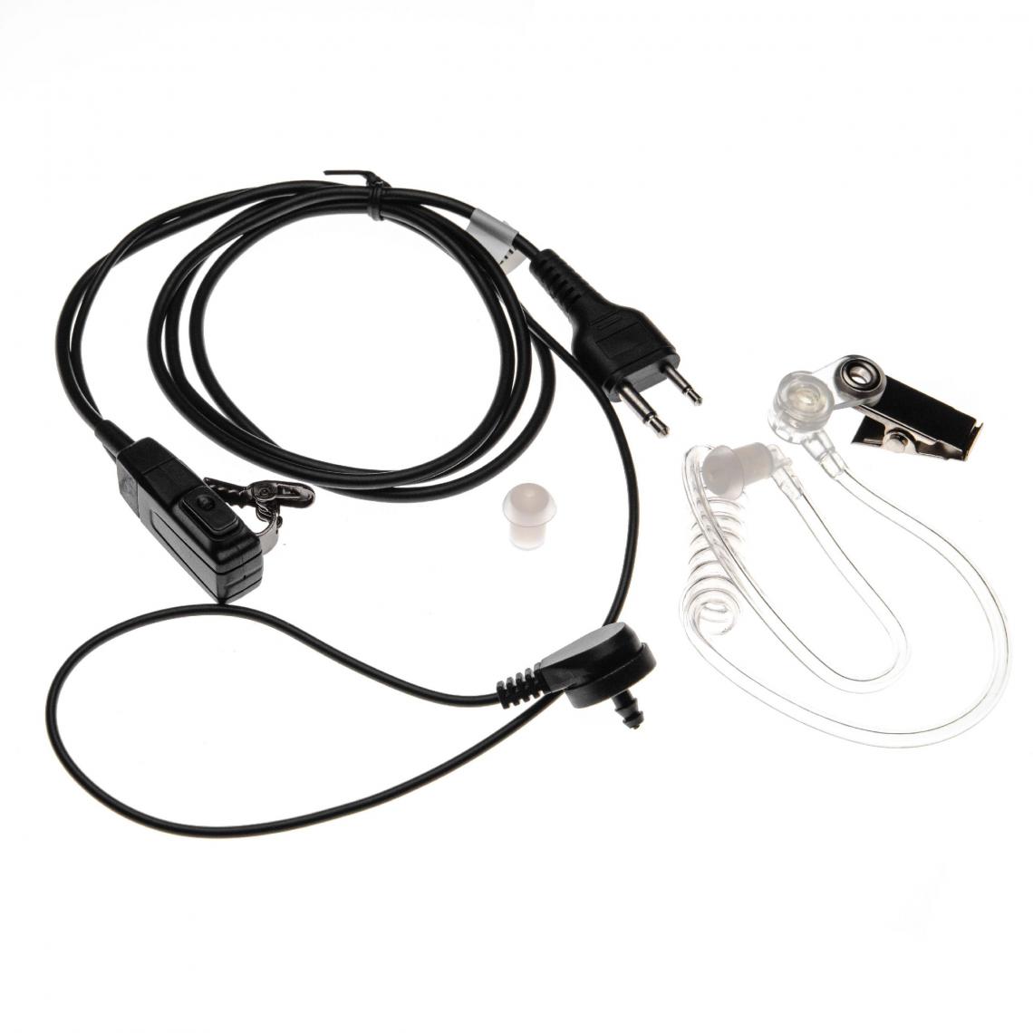 Vhbw - vhbw casque d'écoute compatible avec Icom IC-4SE, IC-4SET, IC-80AD, IC-91A, IC-91AD, IC-A1, IC-A2, IC-A20, IC-A21, IC-A22 radio talkie -walkie - Autres accessoires smartphone