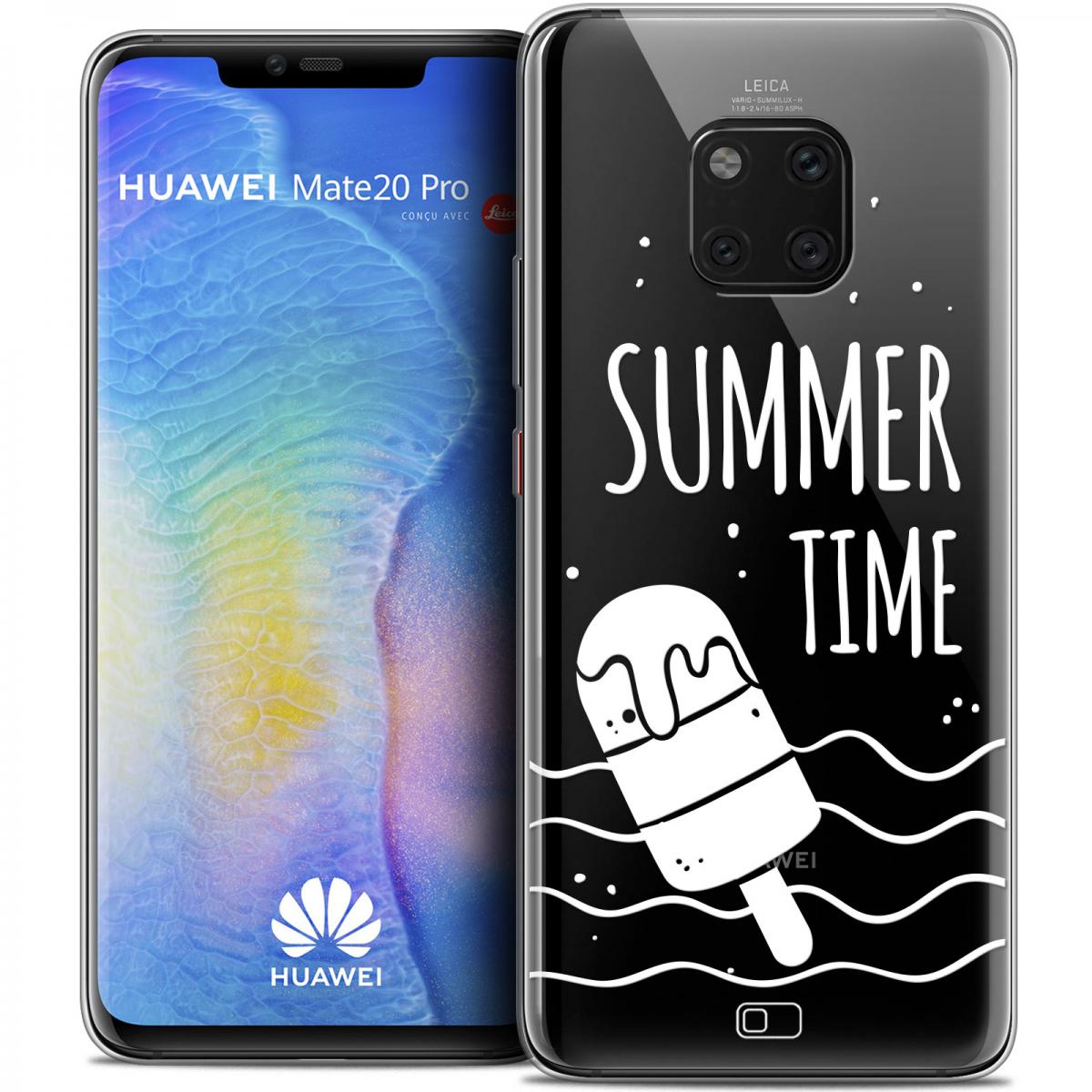 Caseink - Coque Housse Etui Huawei Mate 20 PRO (6.4 ) [Crystal Gel HD Collection Summer Design Summer Time - Souple - Ultra Fin - Imprimé en France] - Coque, étui smartphone