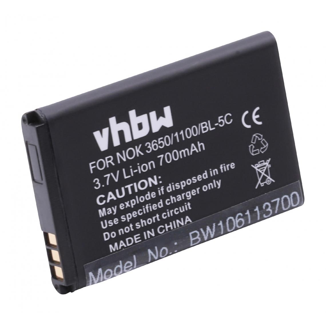 Vhbw - vhbw Batterie compatible avec T-Com Octophone 8232, 8242 smartphone (700mAh, 3,7V, Li-ion) - Batterie téléphone