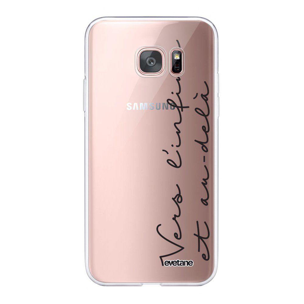 Evetane - Coque Samsung Galaxy S7 Edge 360 intégrale transparente Vers l'infini et l'au delà Ecriture Tendance Design Evetane. - Coque, étui smartphone