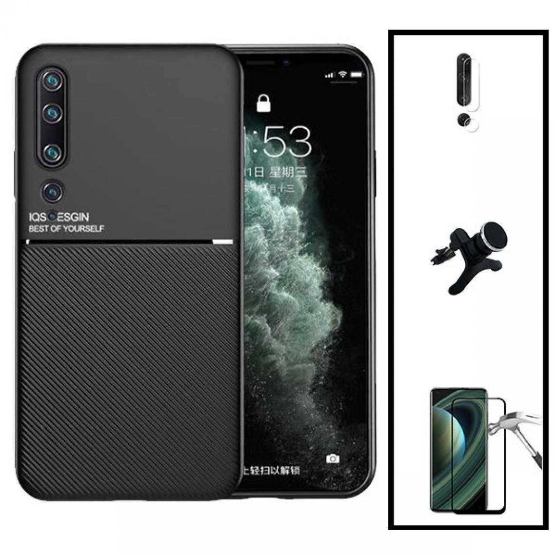 Phonecare - Kit Coque Magnetic Lux + 5D Full Cover + Film de Caméra Arrière + Support de Voiture Magnétique Renforcé - Xiaomi Mi 10 5G - Coque, étui smartphone