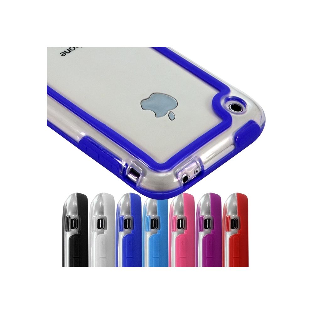 Karylax - Housse Coque Etui Bumper bleu pour Apple iPhone 3G/3GS - Autres accessoires smartphone