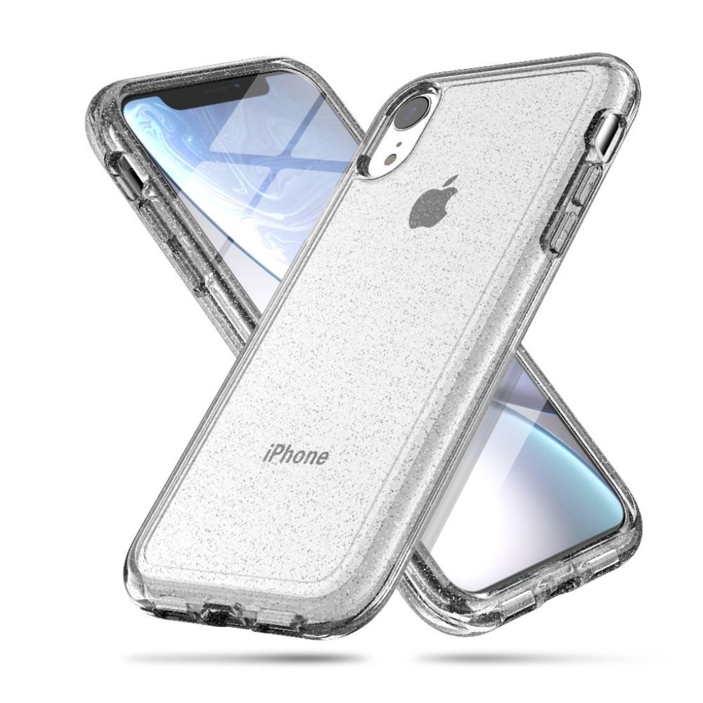 Wewoo - Coque Souple de protection paillettes style antichoc Terminator pour iPhone XR Blanc - Coque, étui smartphone