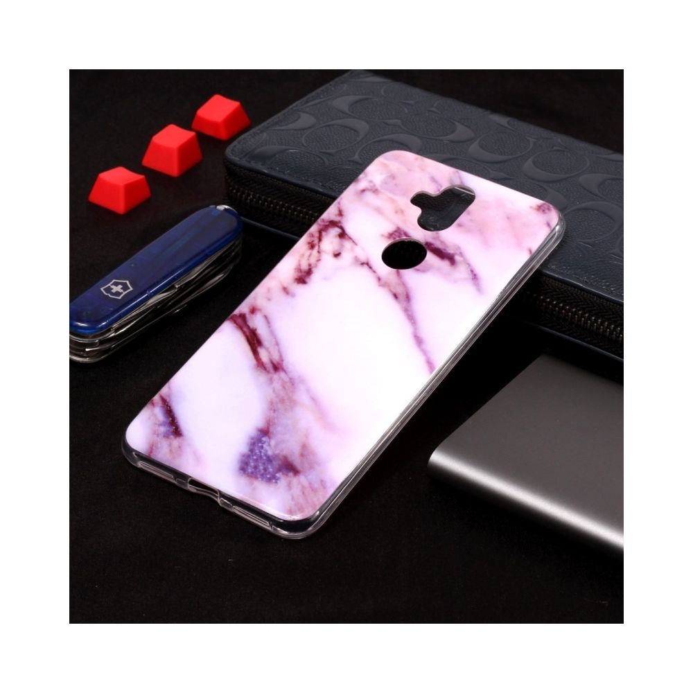 Wewoo - Coque Violet Marble Pattern Housse en TPU souple pour ASUS Zenfone 5 Lite ZC600KL - Coque, étui smartphone