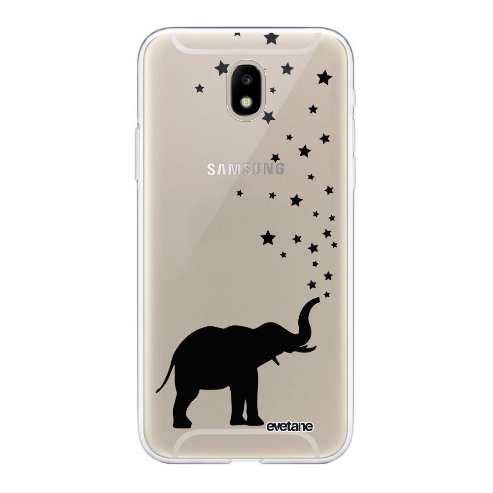 Evetane - Coque Samsung Galaxy J7 2017 souple transparente Elephant Motif Ecriture Tendance Evetane. - Coque, étui smartphone