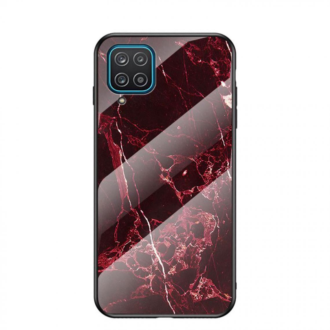 OtterBox - Samsung Galaxy A12 5G Housse Etui Coque de protection rigide effet marbré [Rouge] - Coque, étui smartphone