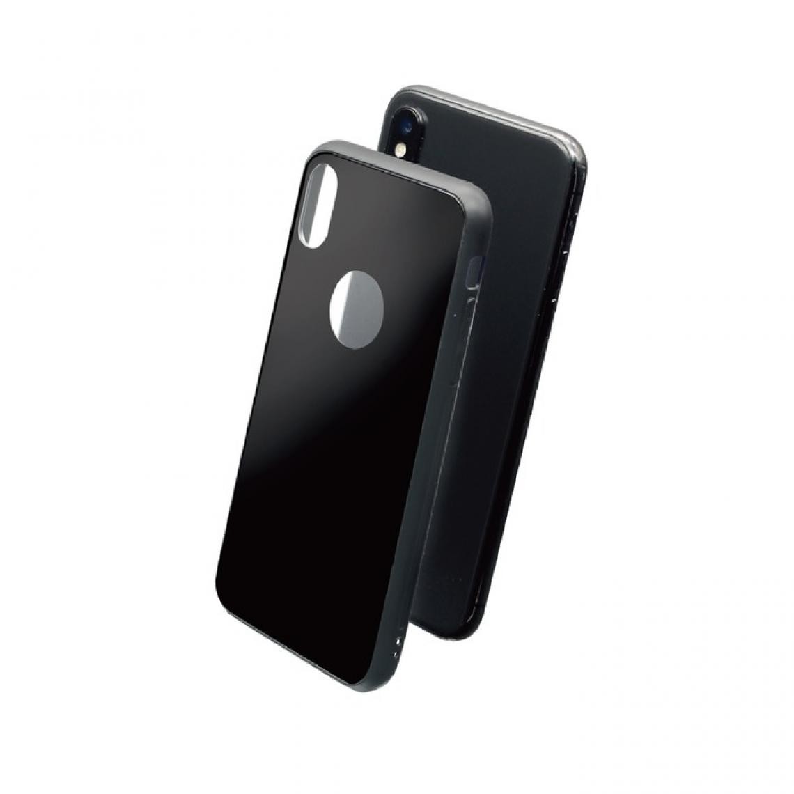 Muvit - Glasskin Coque Glass Case Noire: Apple Iphone Xs Max - Coque, étui smartphone