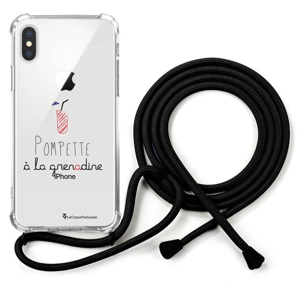 La Coque Francaise - Coque cordon iPhone Xs Max cordon Dessin Pompette à la grenadine La Coque Francaise. - Coque, étui smartphone